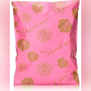 Gold Rose Printed Polymailers 10 X 13 10 Ct